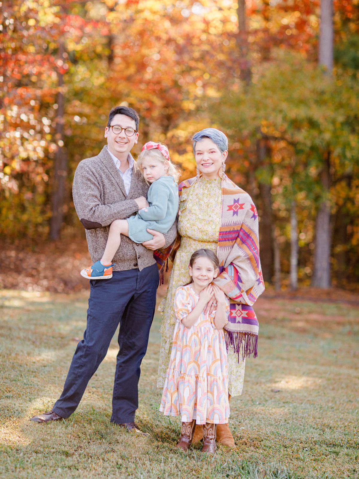 Oconee County, GA fall family photo portrait.