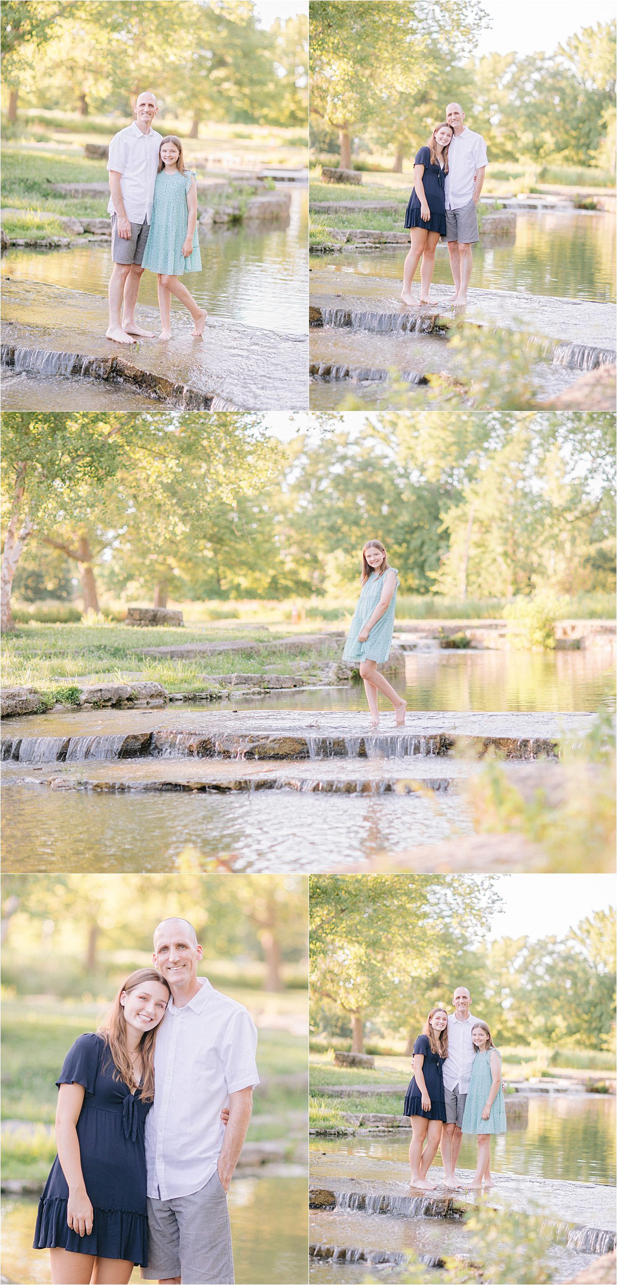 St. Louis summer family photography of a tween girl