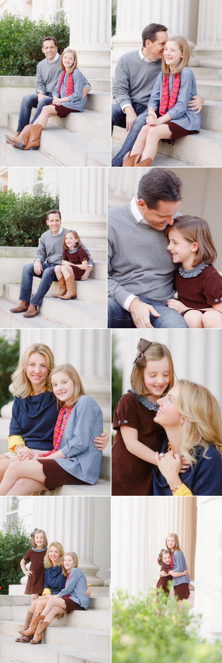 Family photography of parents with their children in Athens, GA.