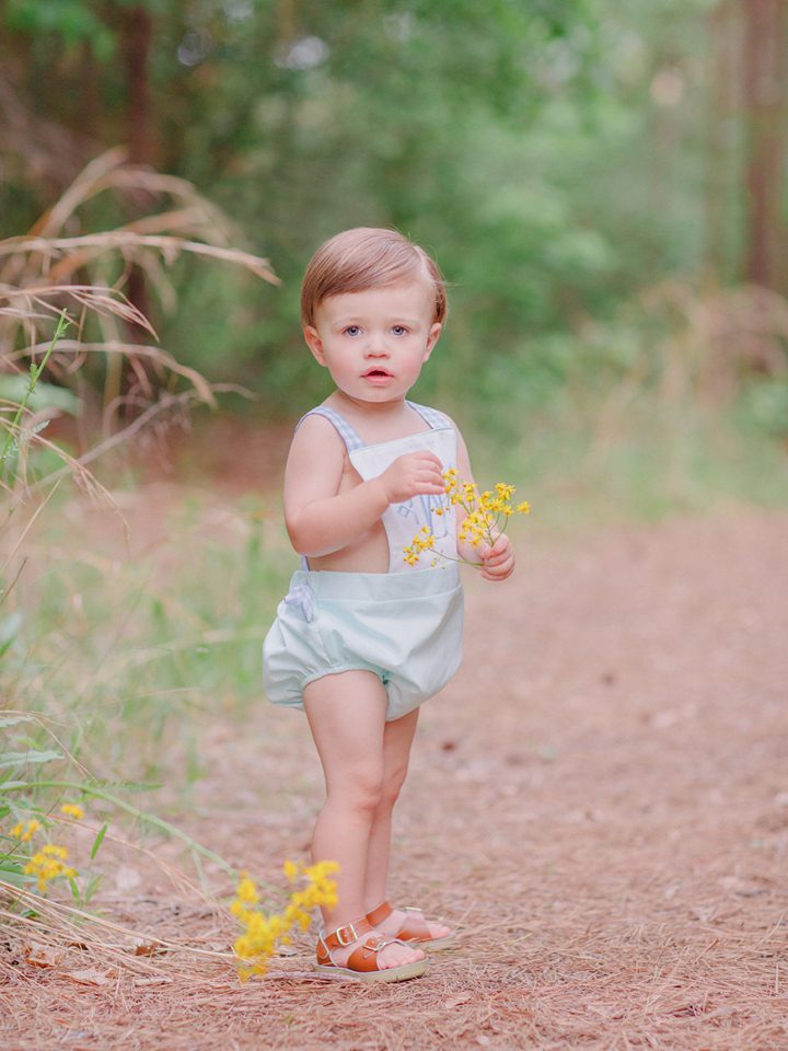 Spring toddler photography of an 18 month old boy in Oconee County, Georgia.