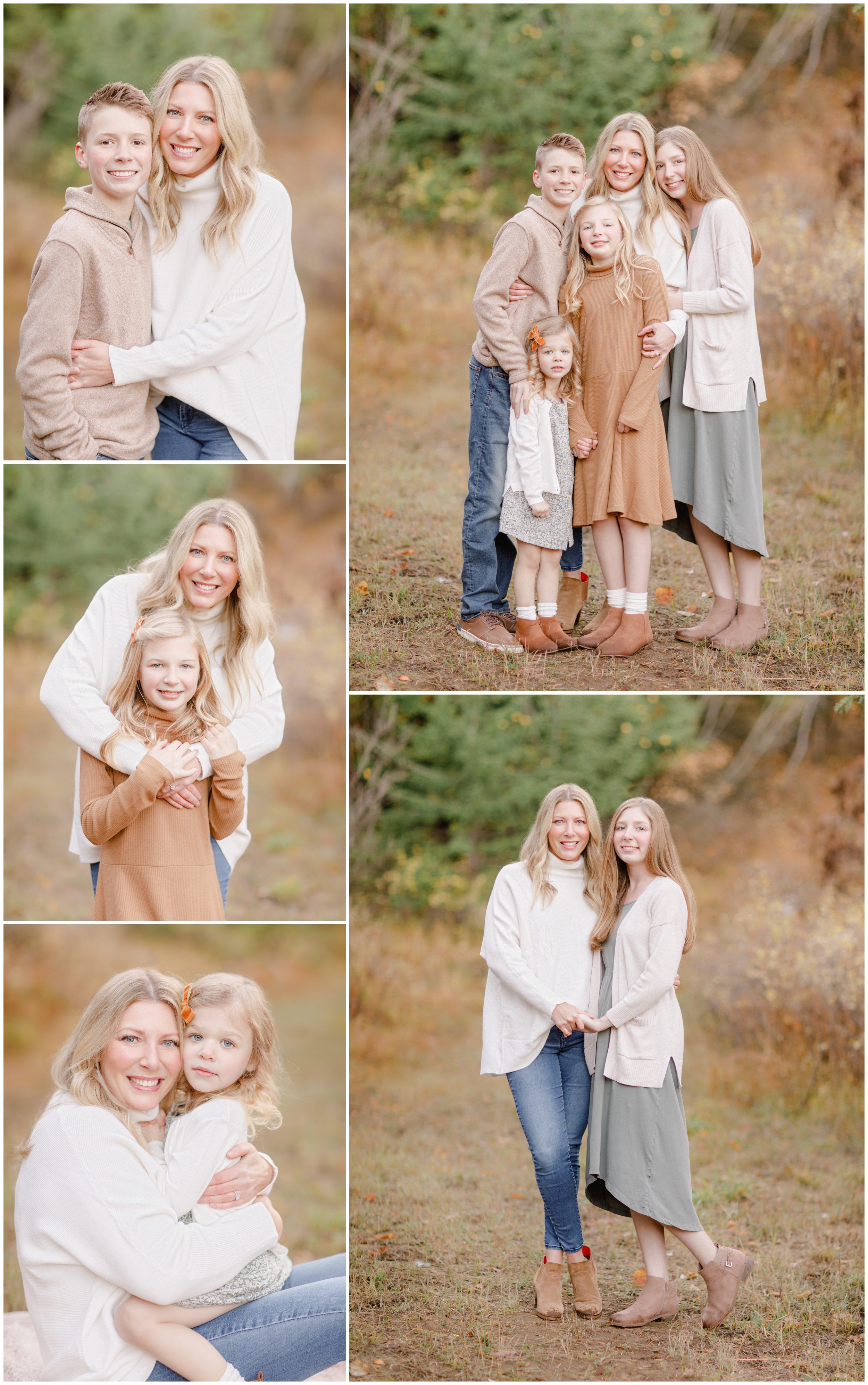 What to wear for fall family pictures in woods