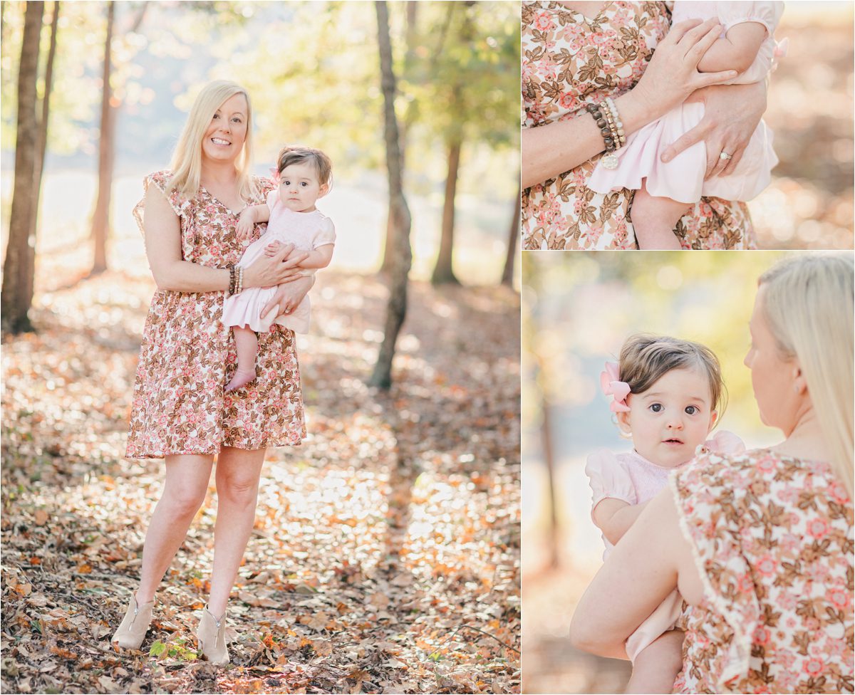 Watkinsville Autumn motherhood family portraits.