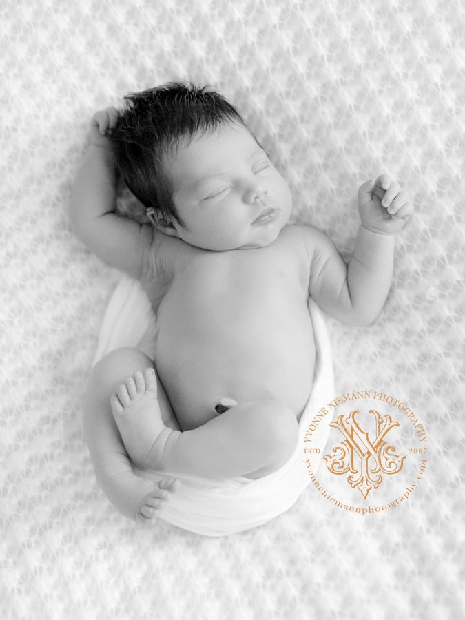 Sweet and pure newborn portrait taken in Oconee County, GA.
