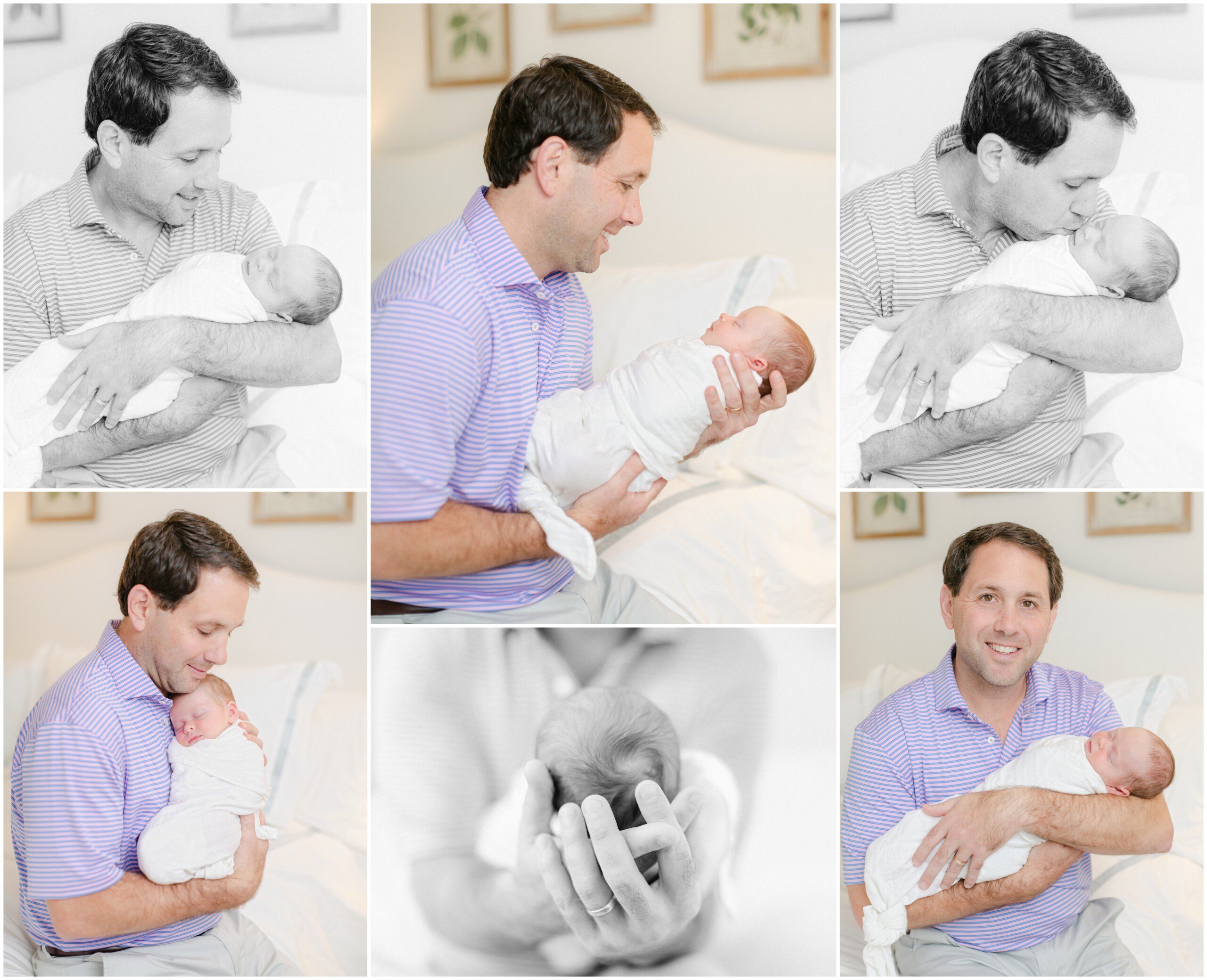 Father and daughter newborn photography Athens GA