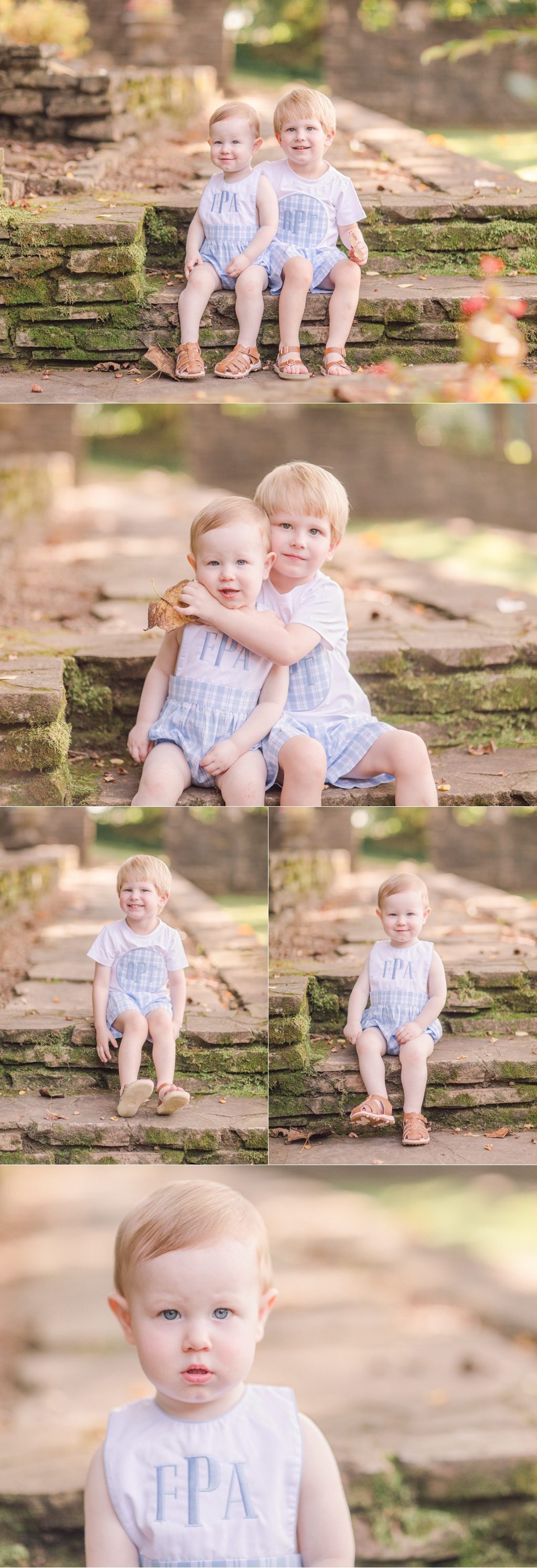 Athens, GA kids family photo session of two brothers.
