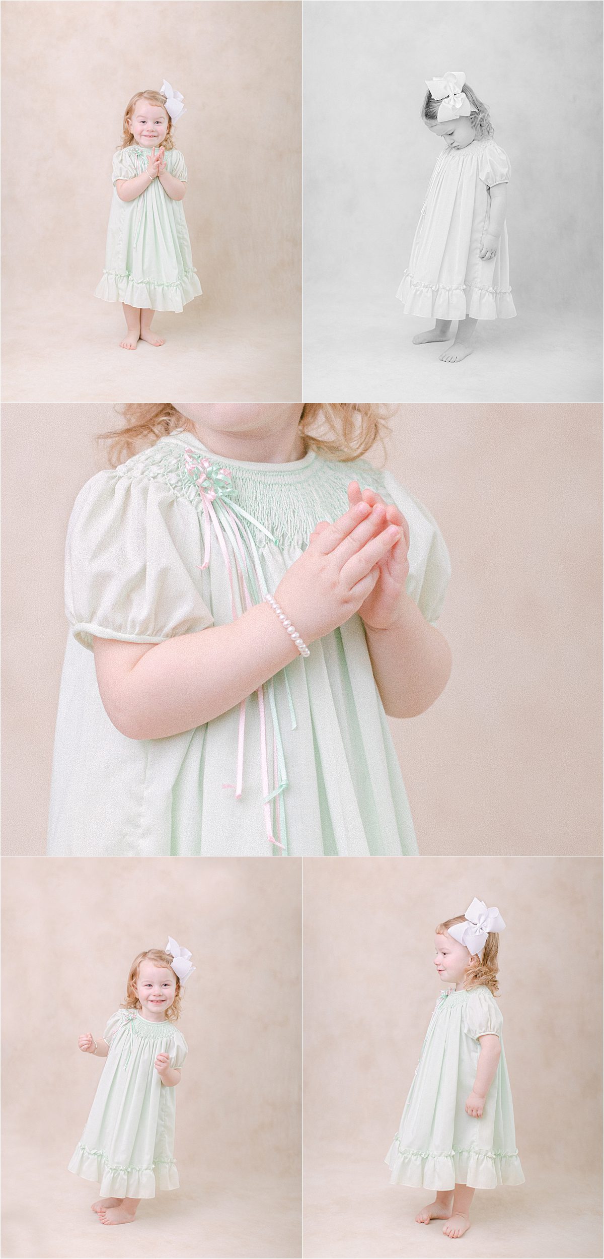 Heirloom toddler photography in studio near Athens, GA.