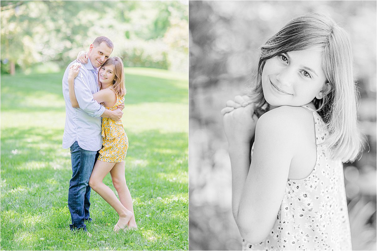 Spring father daughter portraits taken by St. Louis family photographer.