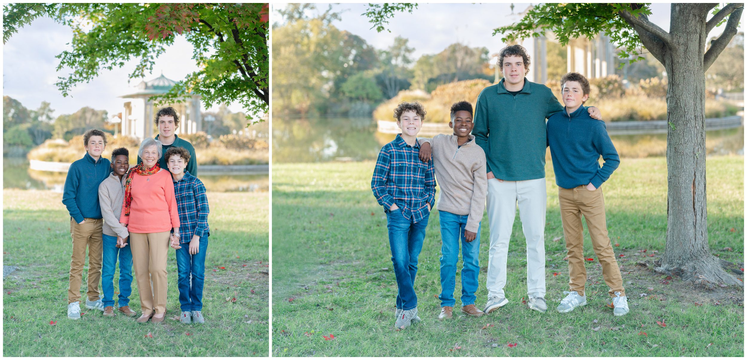 extended family photographer St. Louis at Forest Park