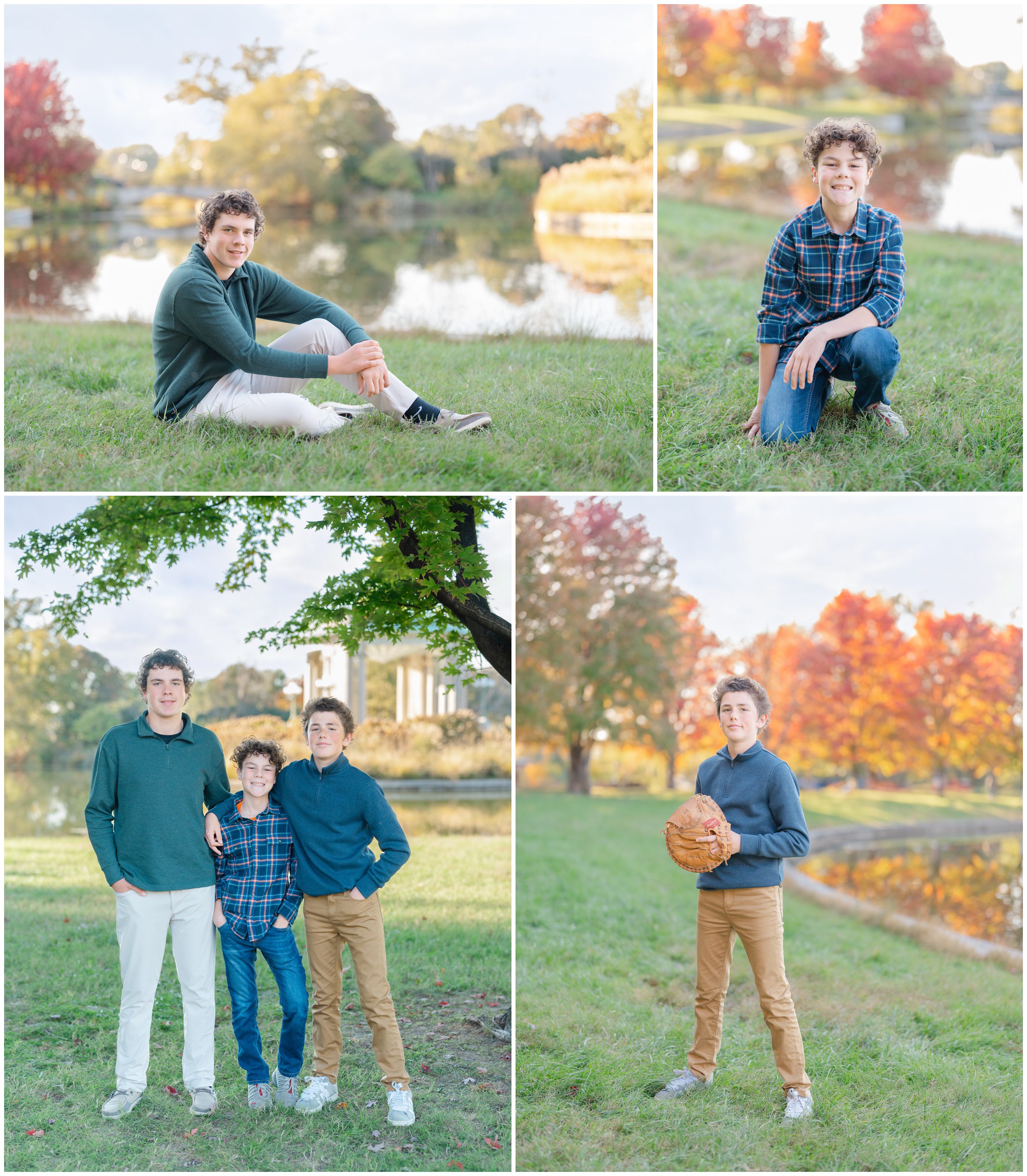 Forest Park fall extended family photographer St. Louis