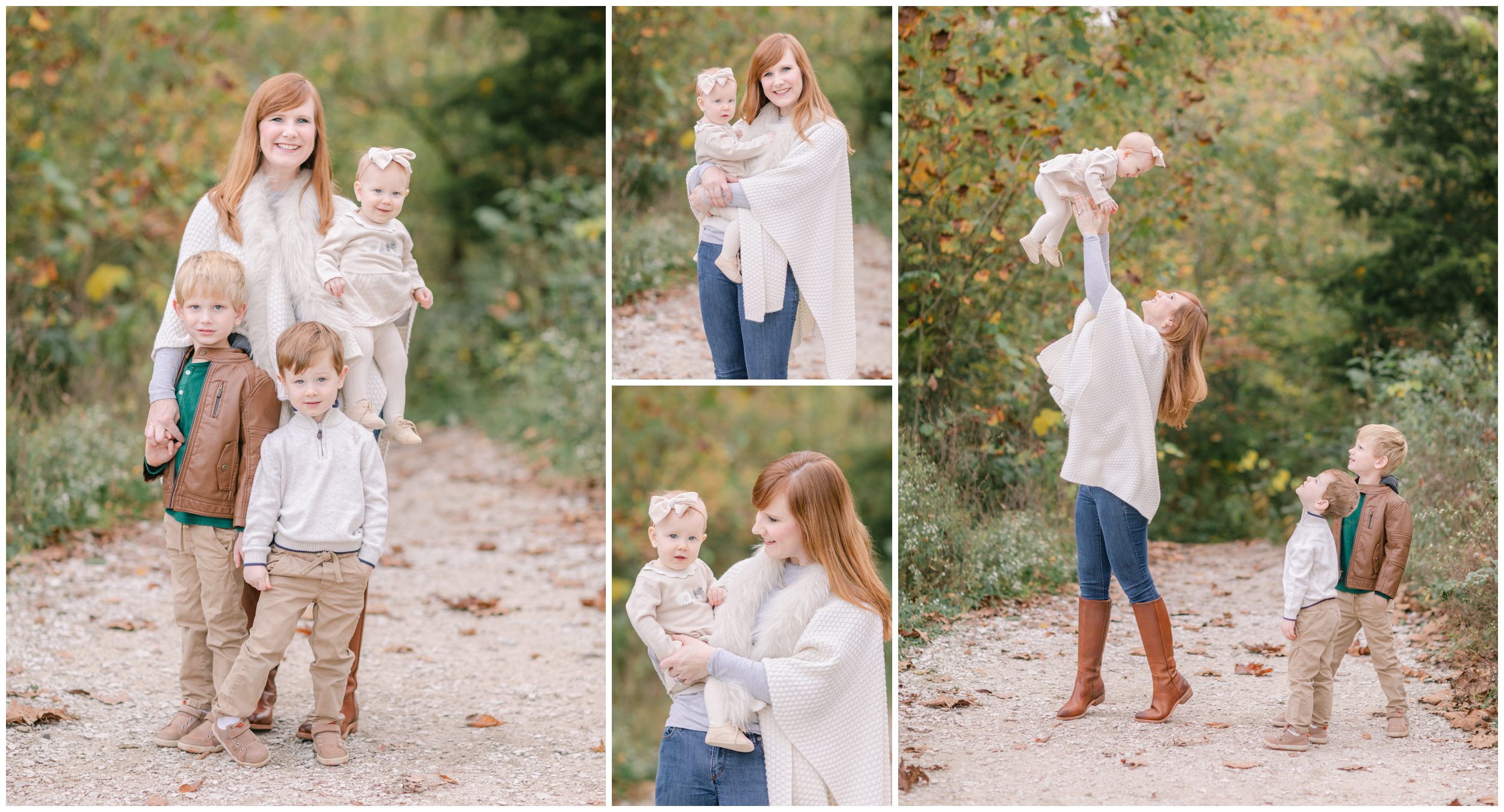 Family portraits outside Knoxville