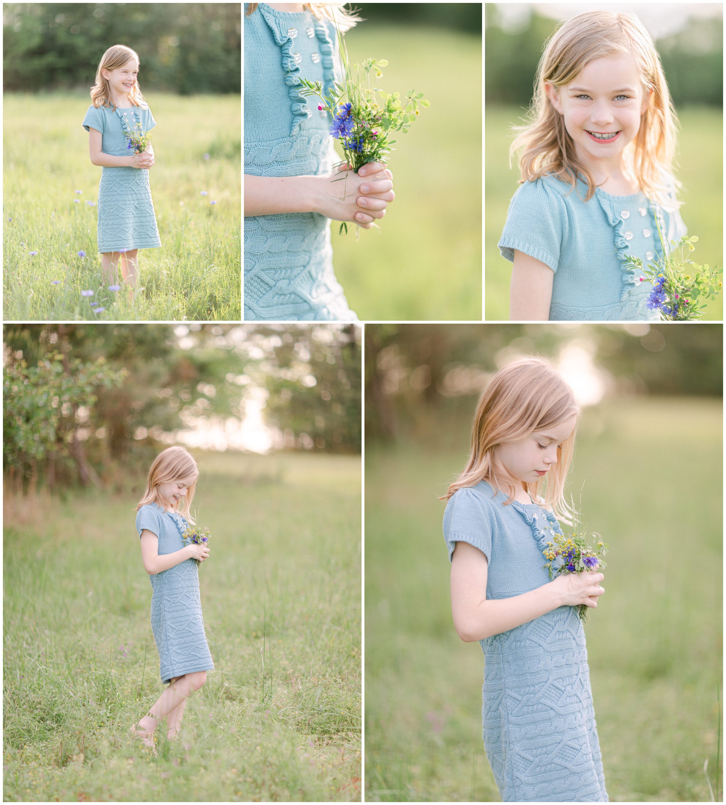 Child family photos outside in a field in Watkinsville, GA