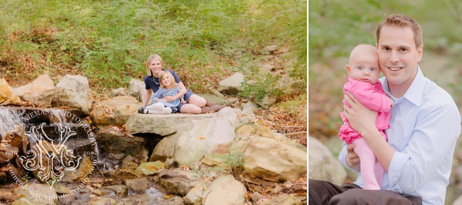 Beautiful fall family portraits in the woods taken by Athens, GA family photographer, Yvonne Niemann Photography.
