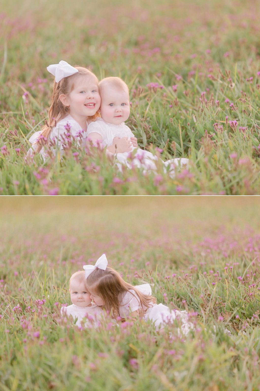 Summer children photography session in Oconee County of two sisters.