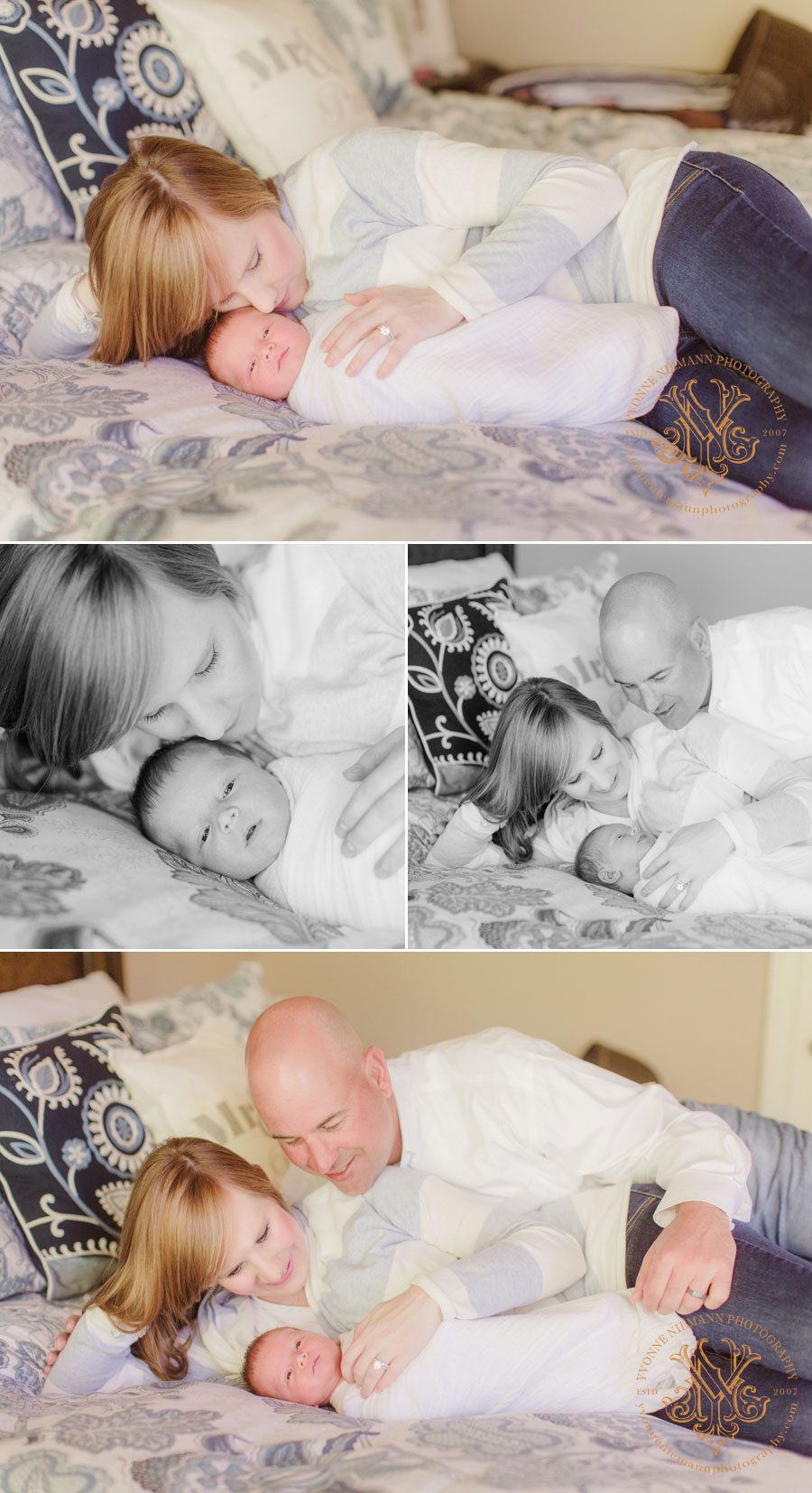 Lifestyle infant photography on-location at family home in Watkinsville, GA.