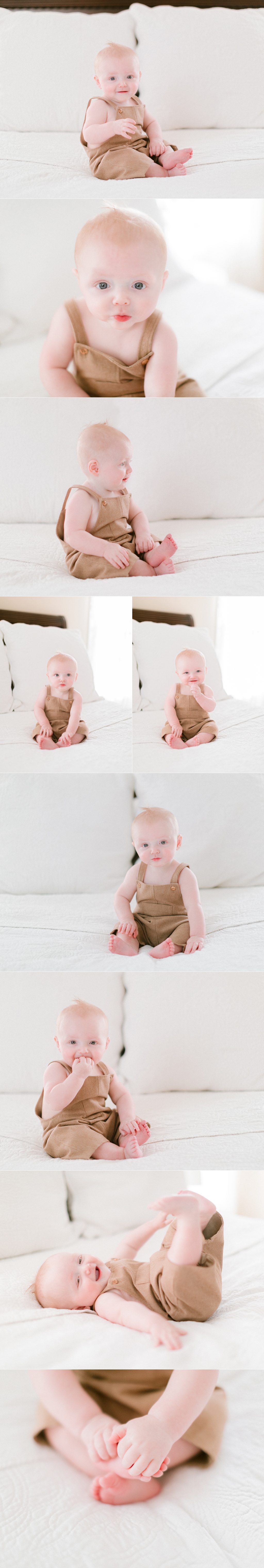 Sitting milestone portraits taken by Athens, GA professional child photographer