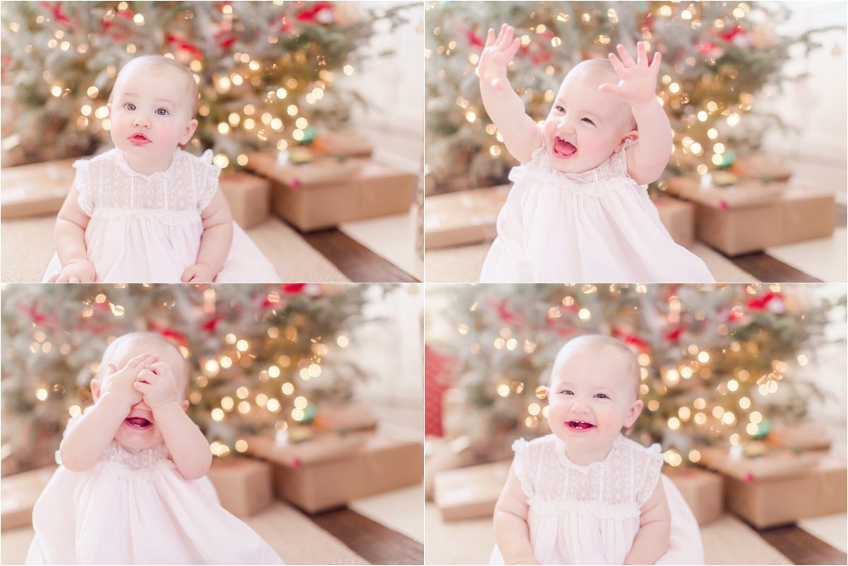 Baby's 1st birthday Christmas photoshoot in Athens, GA
