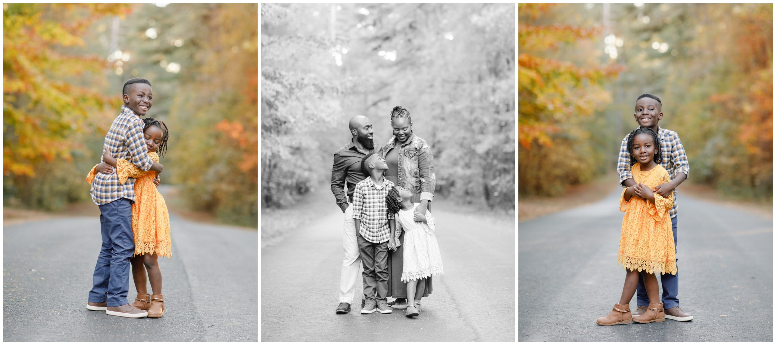 Fall family photoshoot at Fort Yargo State Park