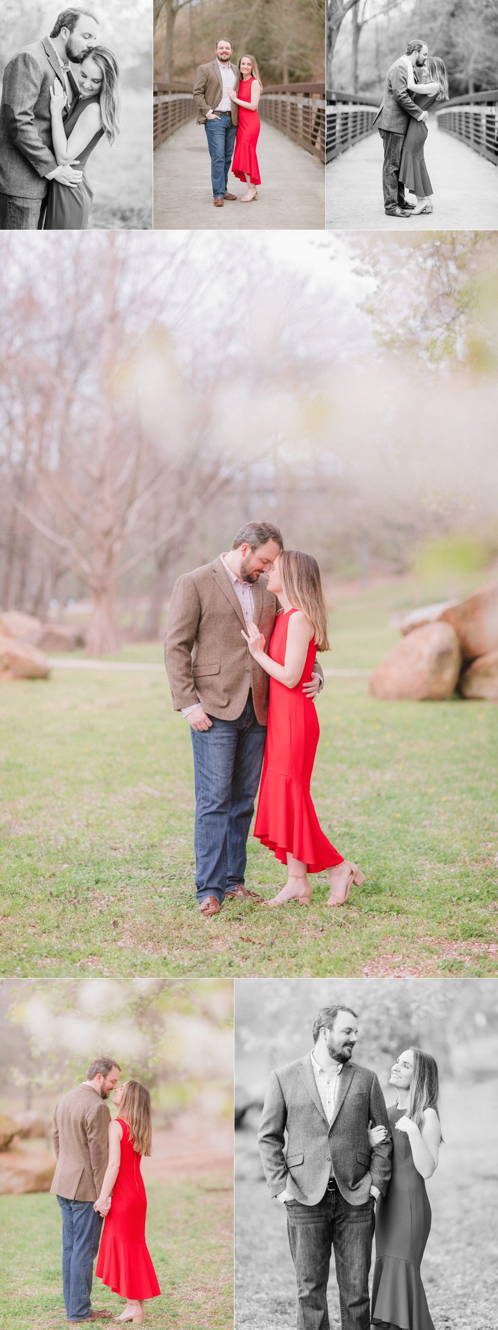 Spring engagement portraits in Athens, GA.