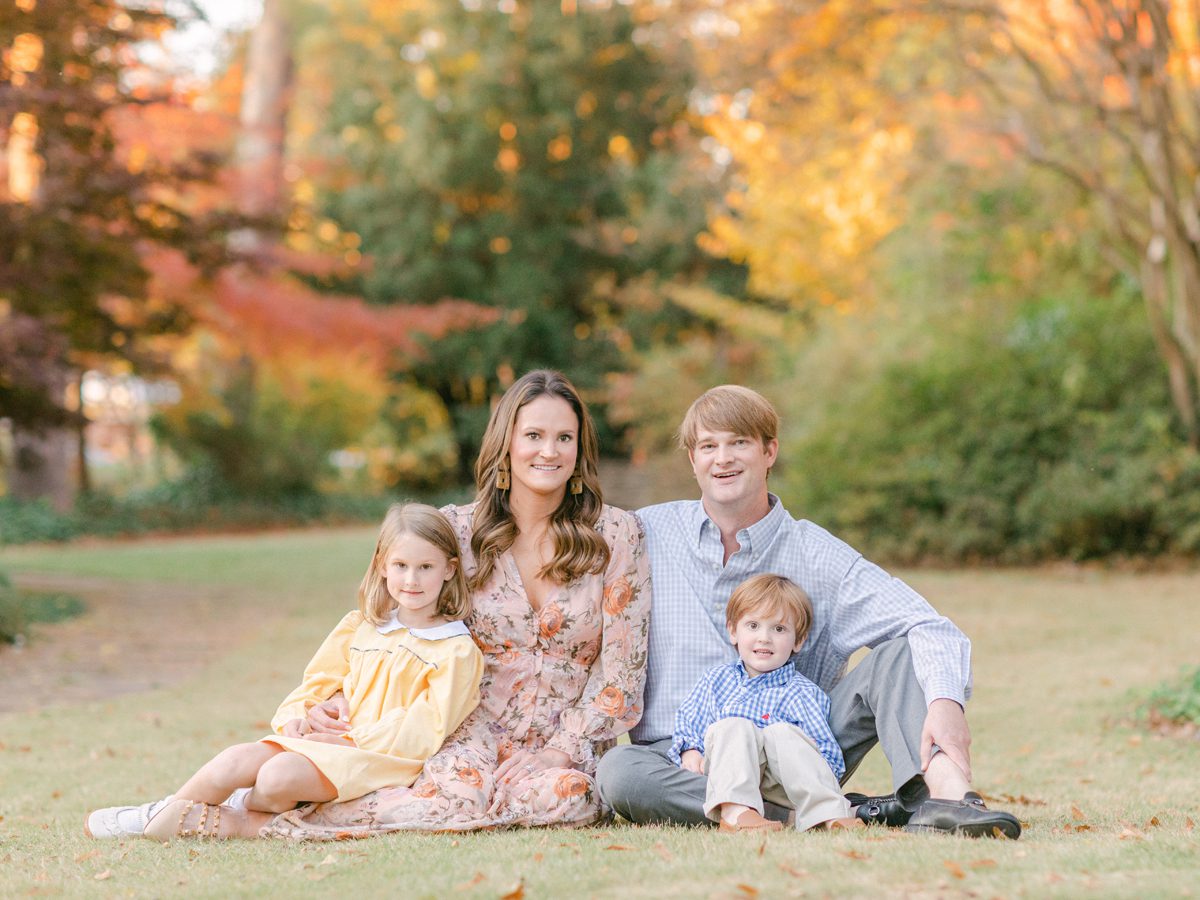 Fall family portrait photography Athens, GA