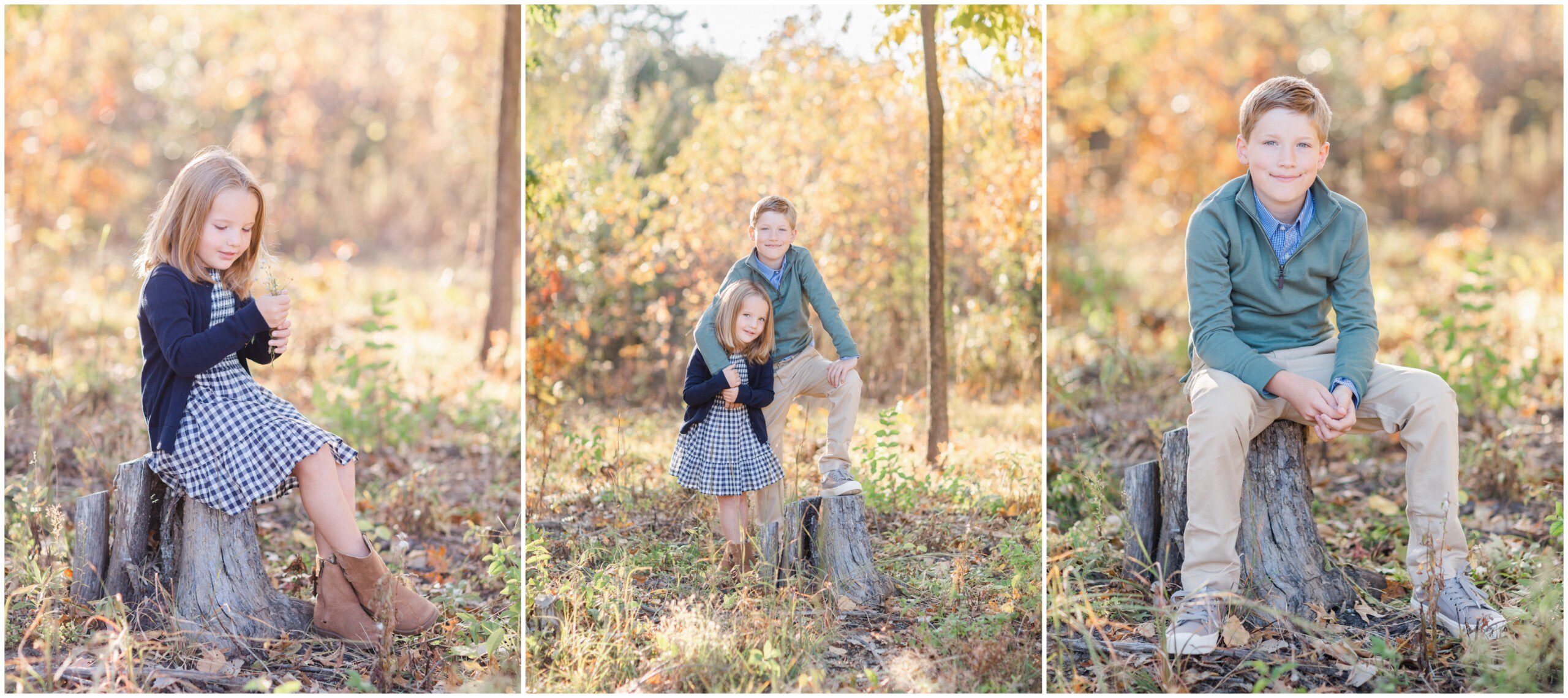 Autumn family pictures in Frontenac, MO