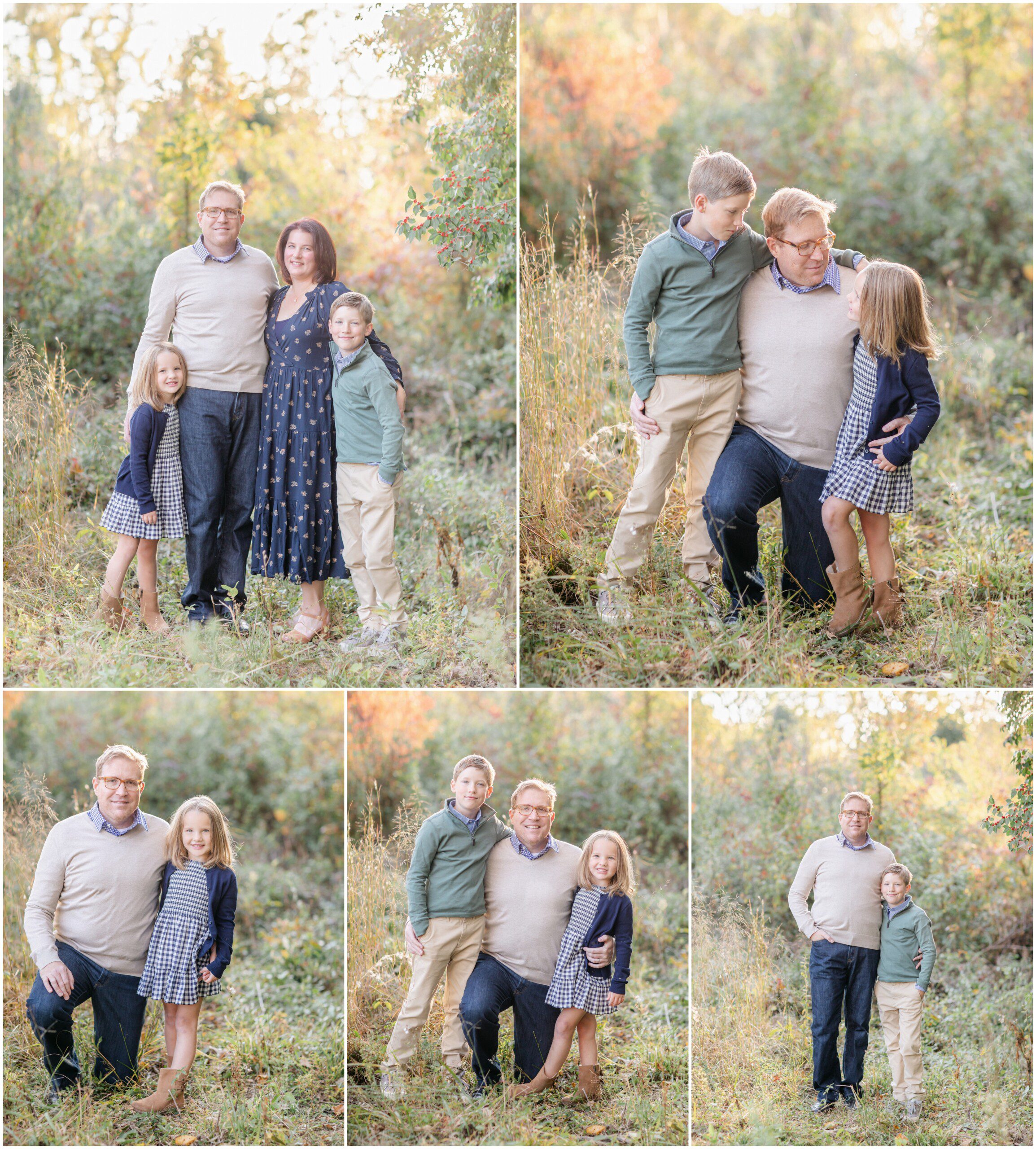 Outdoor Autumn family pictures in St. Louis