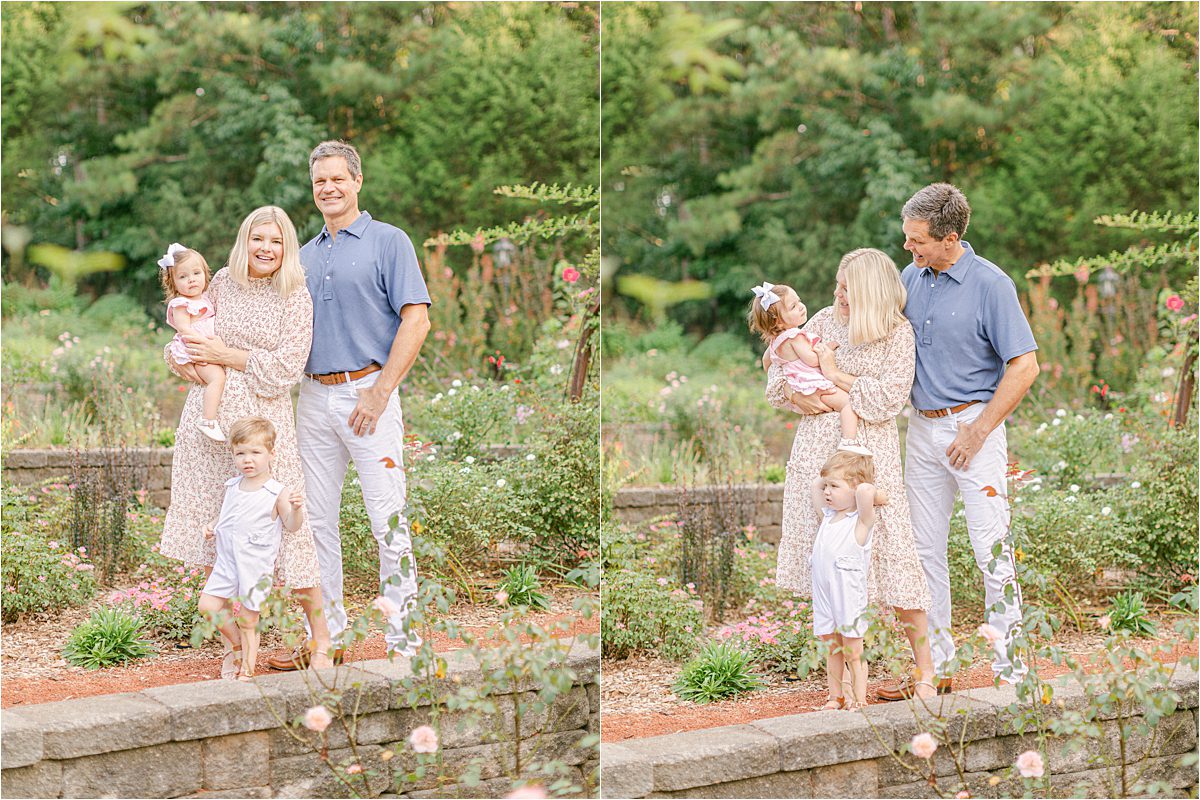 Athens GA family portrait photoshoot at Botanical Gardens