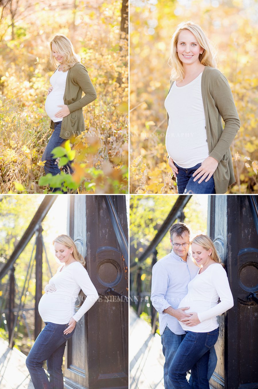 Fall maternity portraits taken outdoors by Watkinsville, GA maternity photographer, Yvonne Niemann Photography.