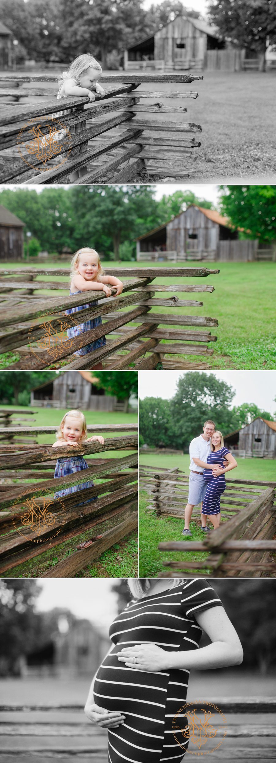 Beautiful maternity photos of a family in Oconee County on a family's farm.