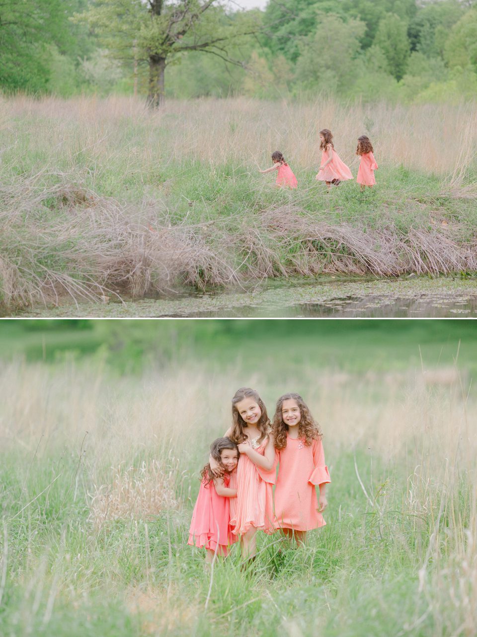 Photos of children in St. Louis Spring field.