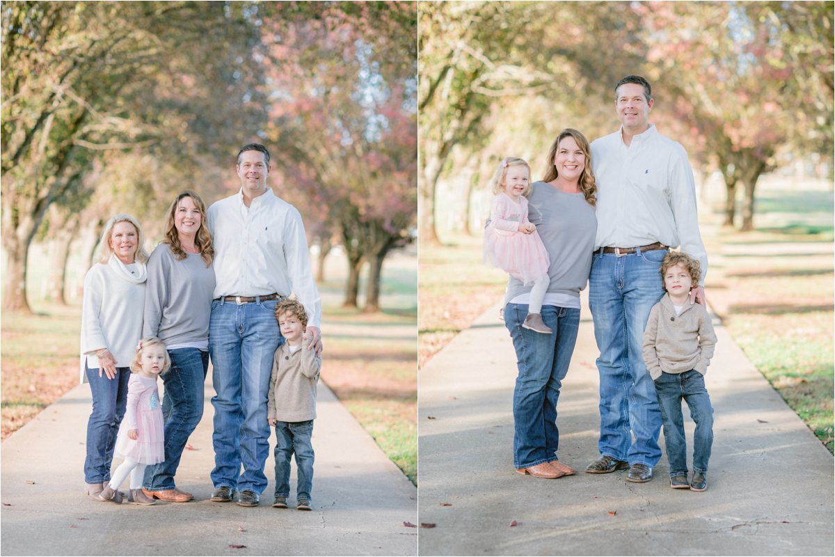 Fall photography of family in Athens, GA.