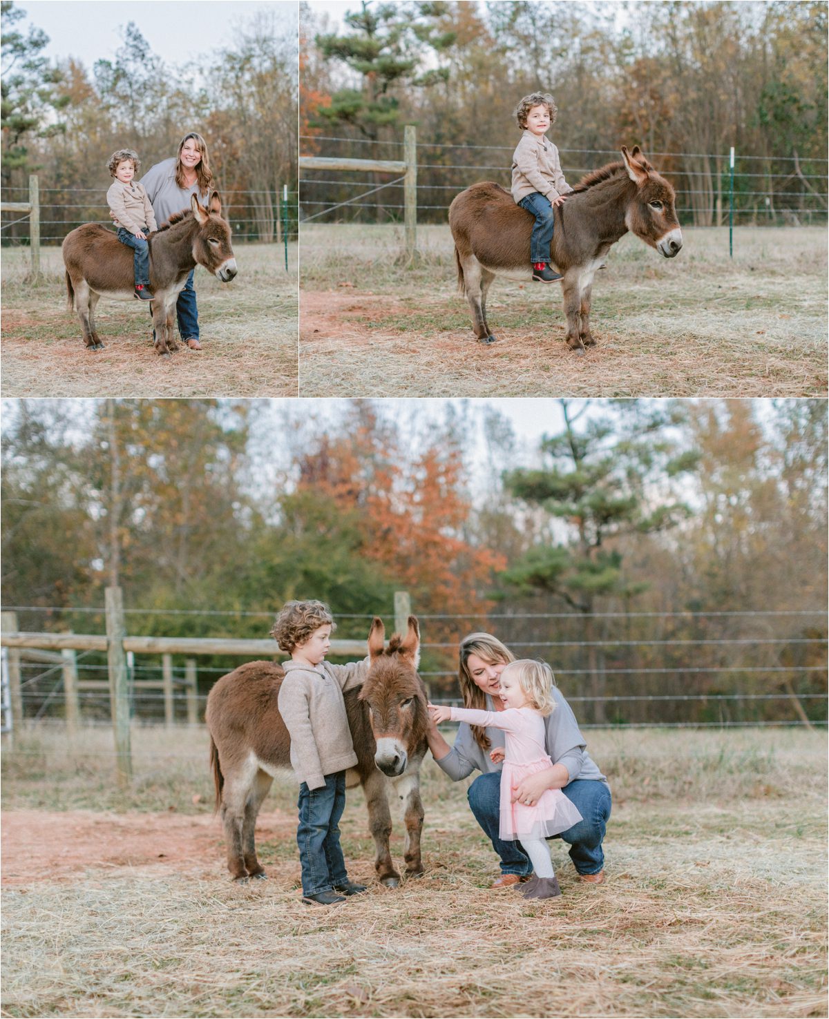 Farm fall photography of family in Athens, GA
