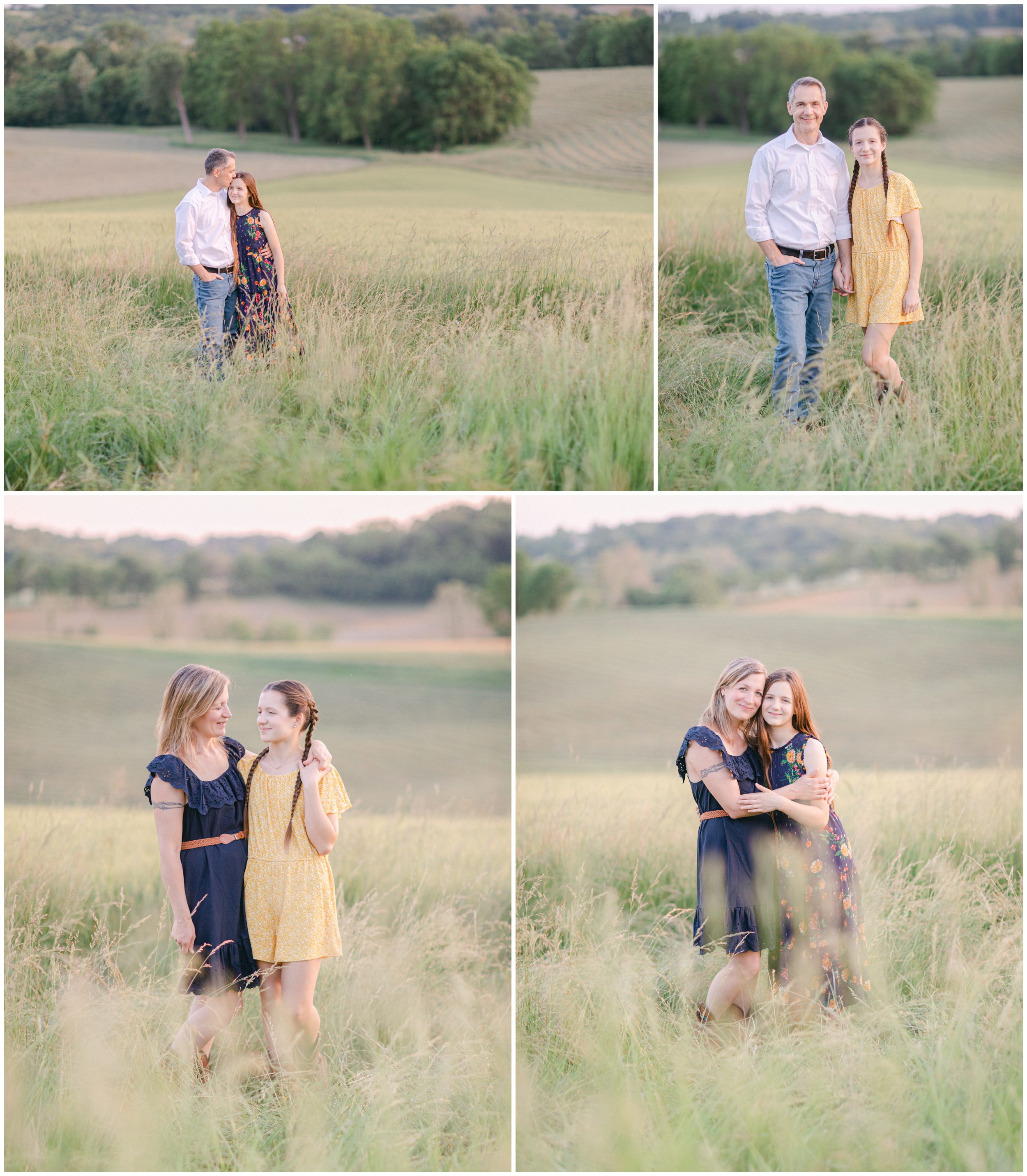 Spring outdoor family photography near St. Louis