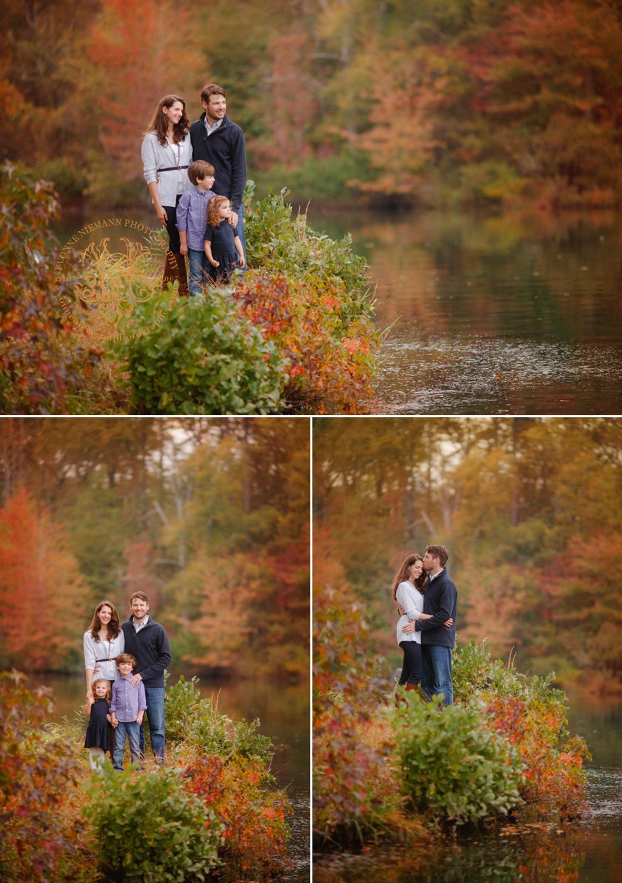 Vibrant fall family photos taken in Athens, GA.