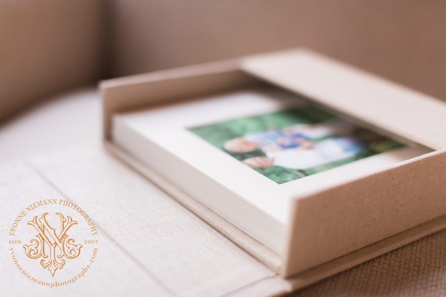 canvas covered matted image box