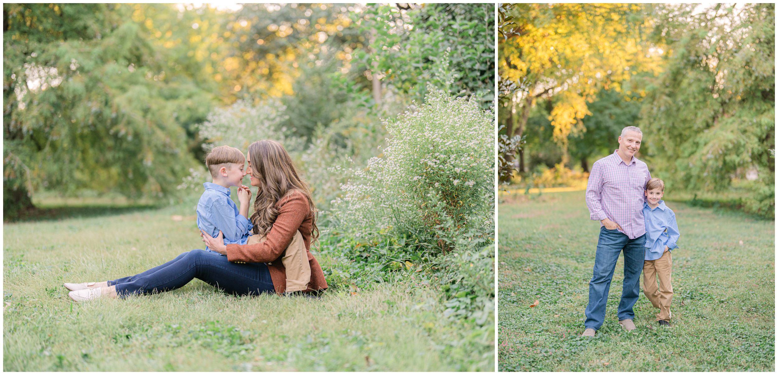 Mother and son sharing a sweet moment during St. Louis family portraits