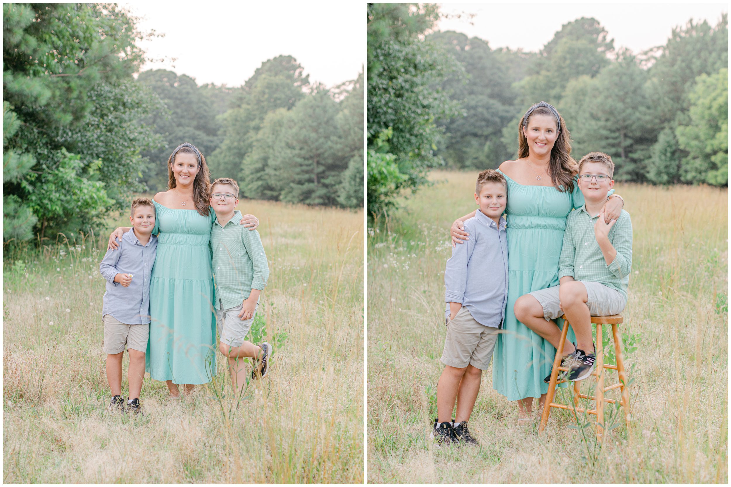 Extended family photographer Mother and son portraits Oconee County, GA