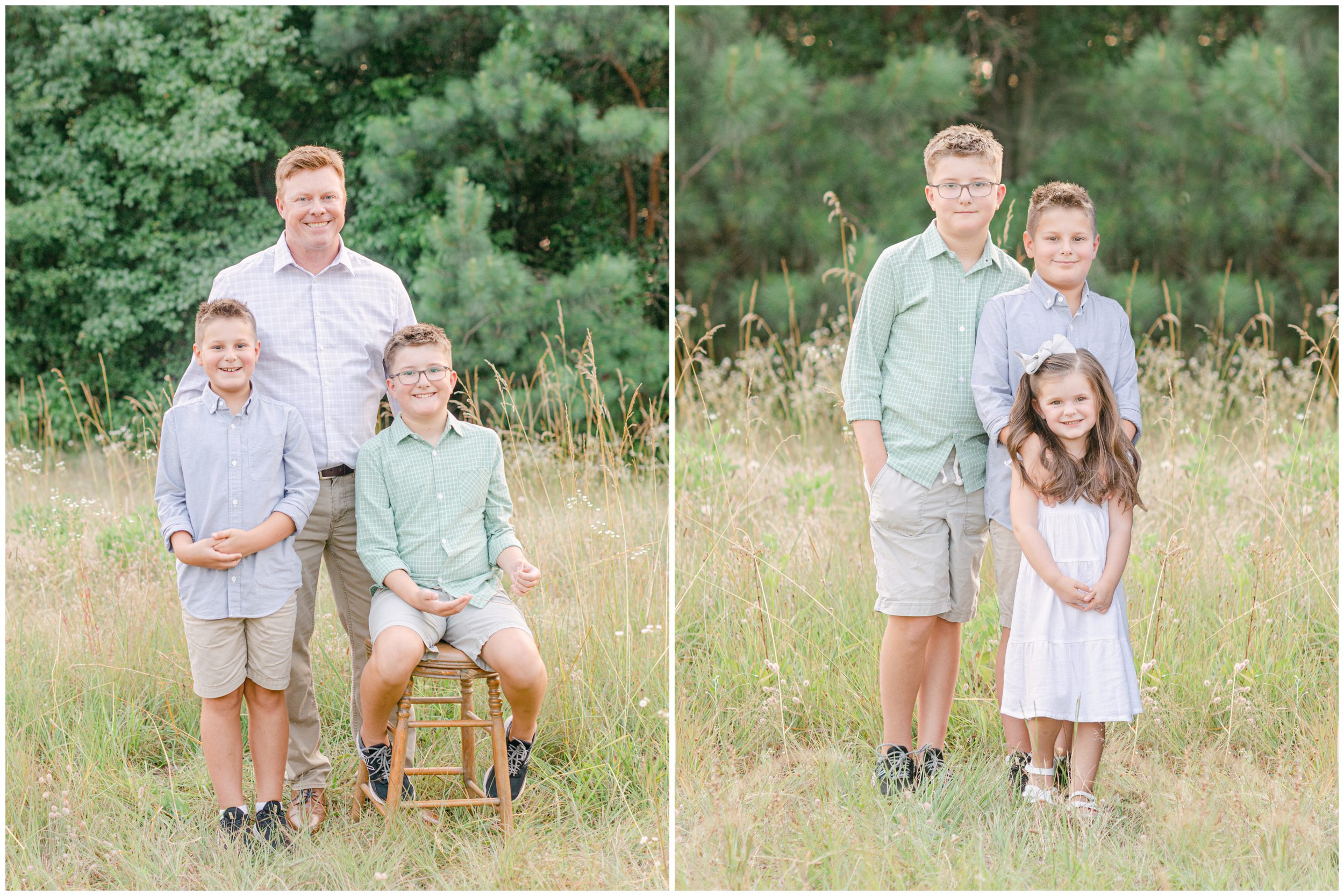 Extended family photographer siblings Oconee County, GA