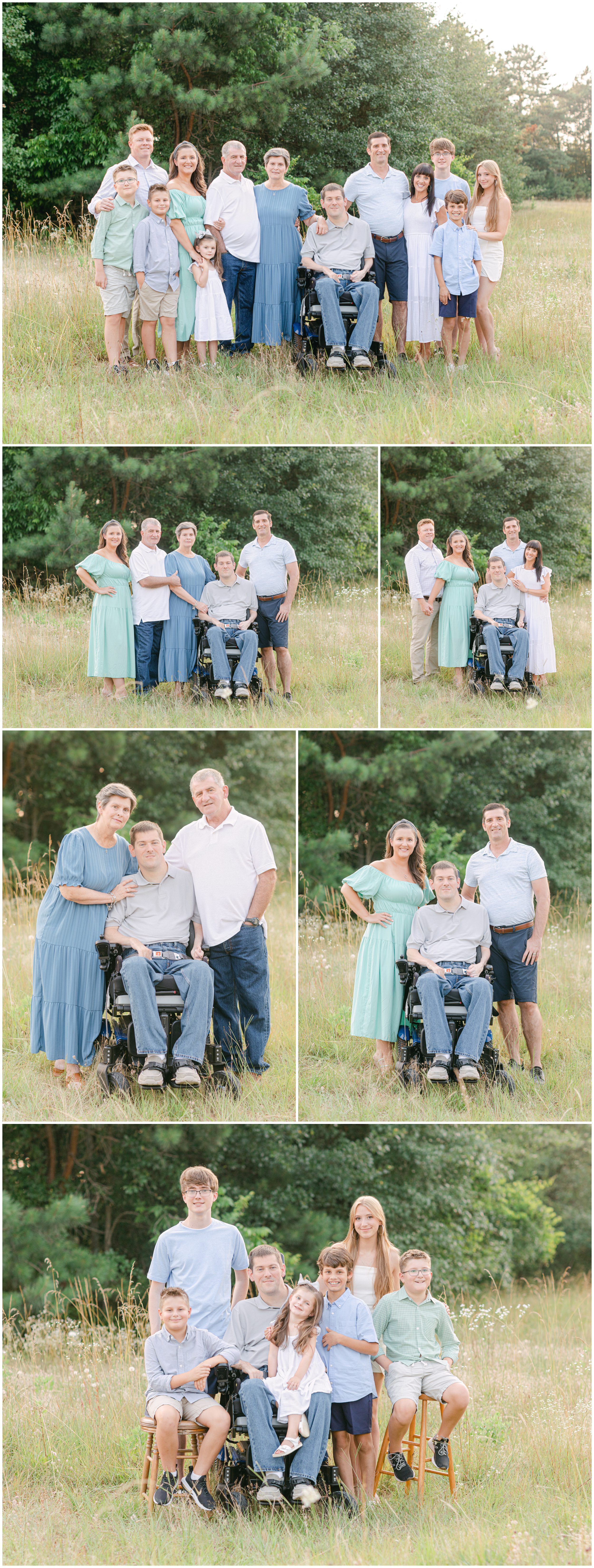 Extended family photographer three generations portraits Oconee County, GA