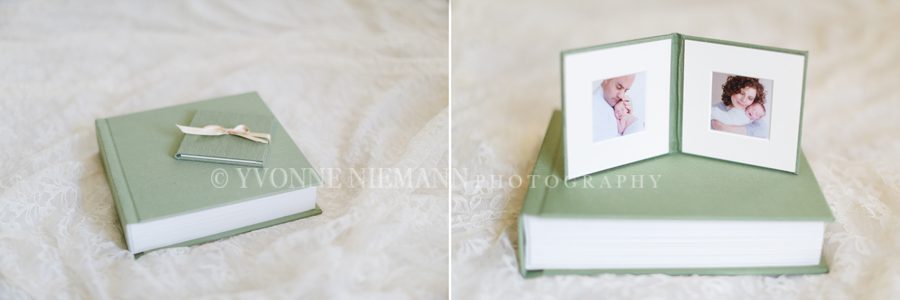 Matted luxe albums offered by Athens, GA newborn photographer, Yvonne Niemann Photography.