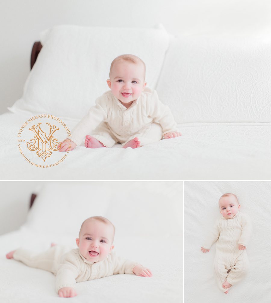 Six month baby boy lifestyle photography in Athens, GA.