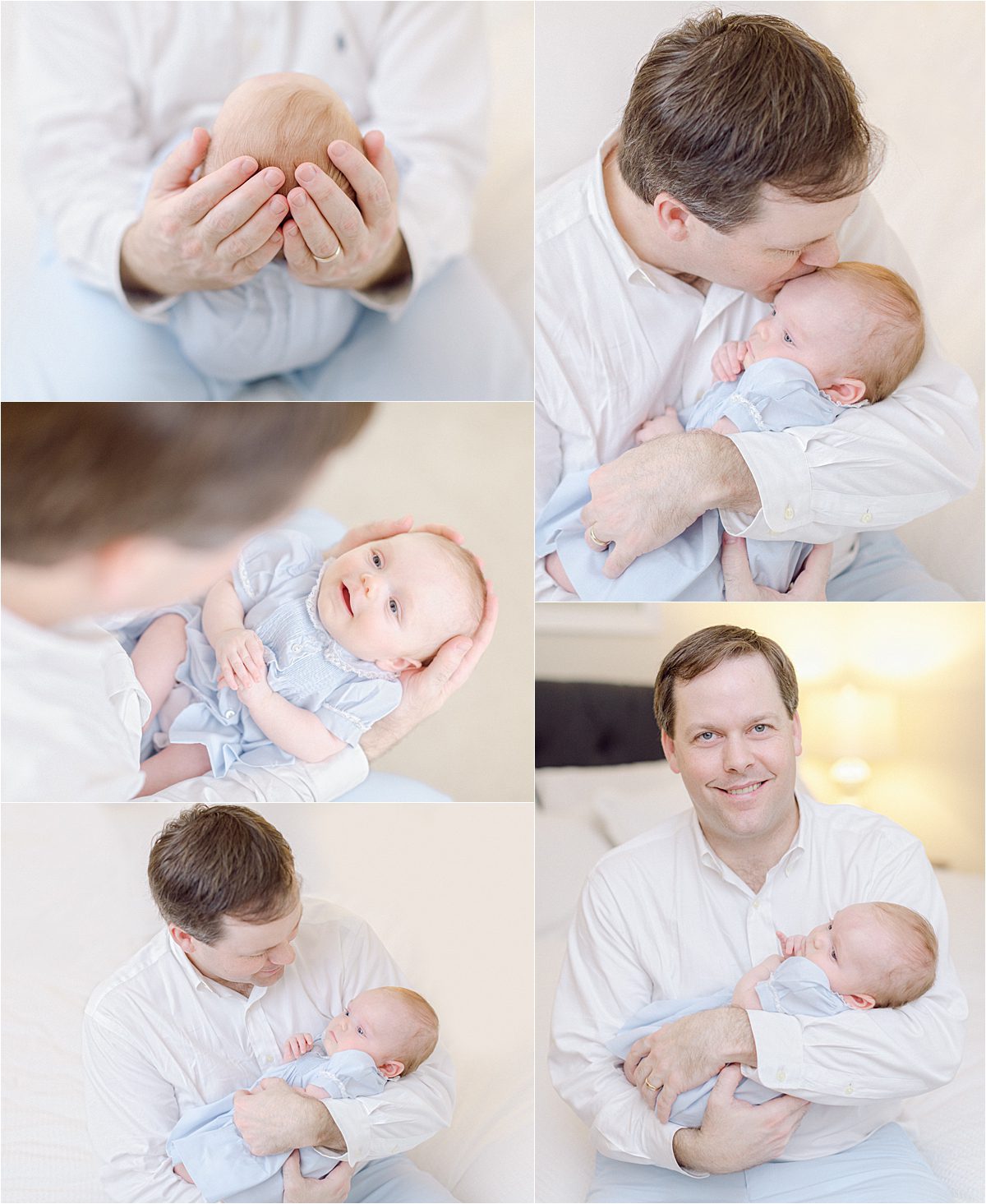 Fatherhood Family with newborn photography taken at home in Athens, GA