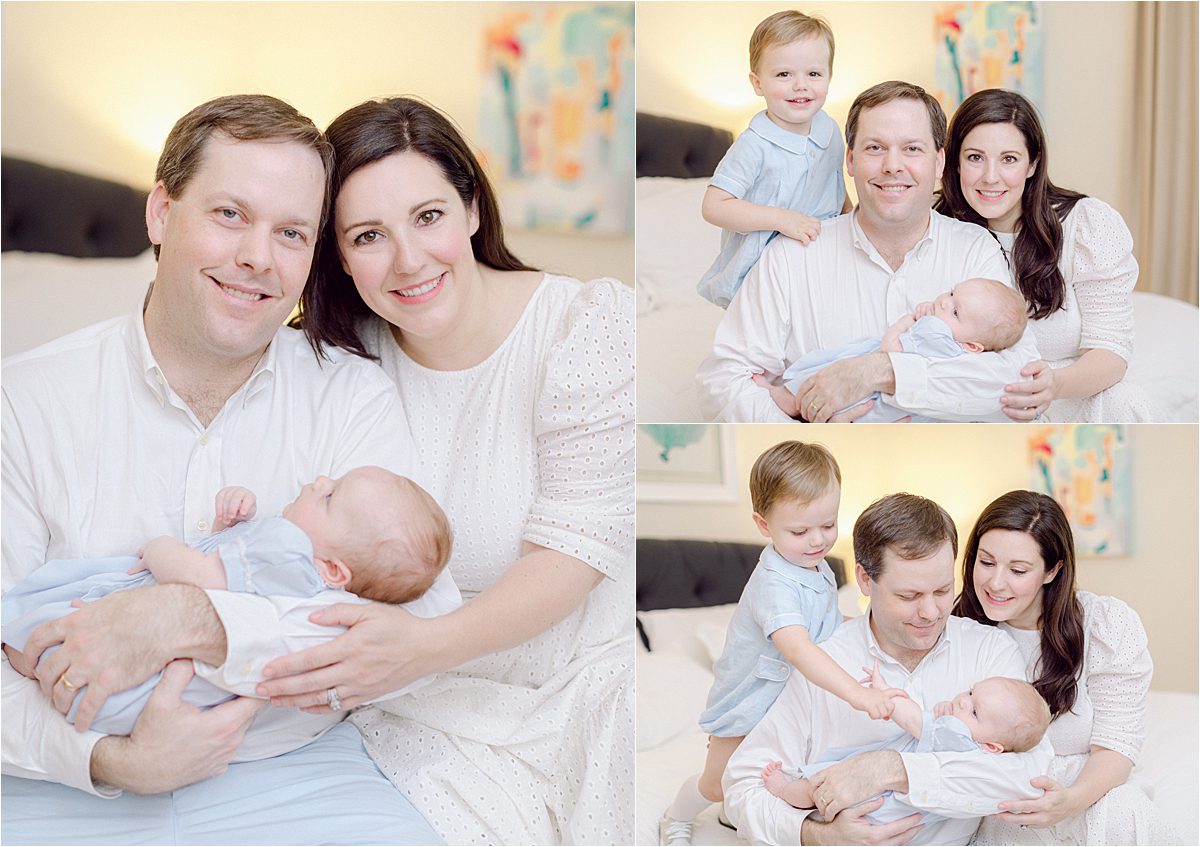 Natural family with newborn photography taken at home in Athens, GA