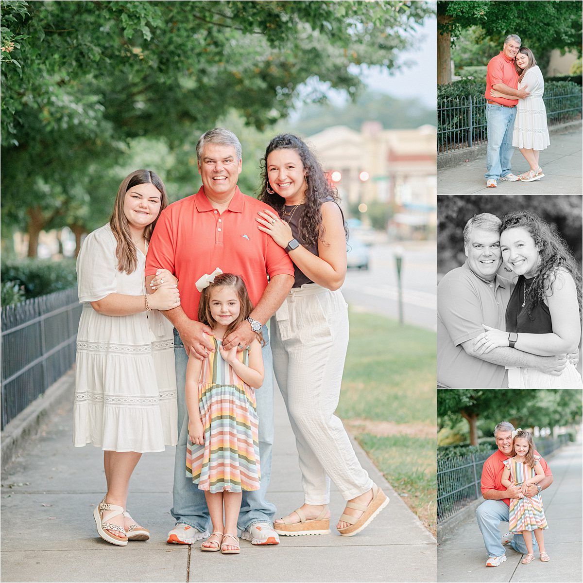 Athens, GA father family photos with kids