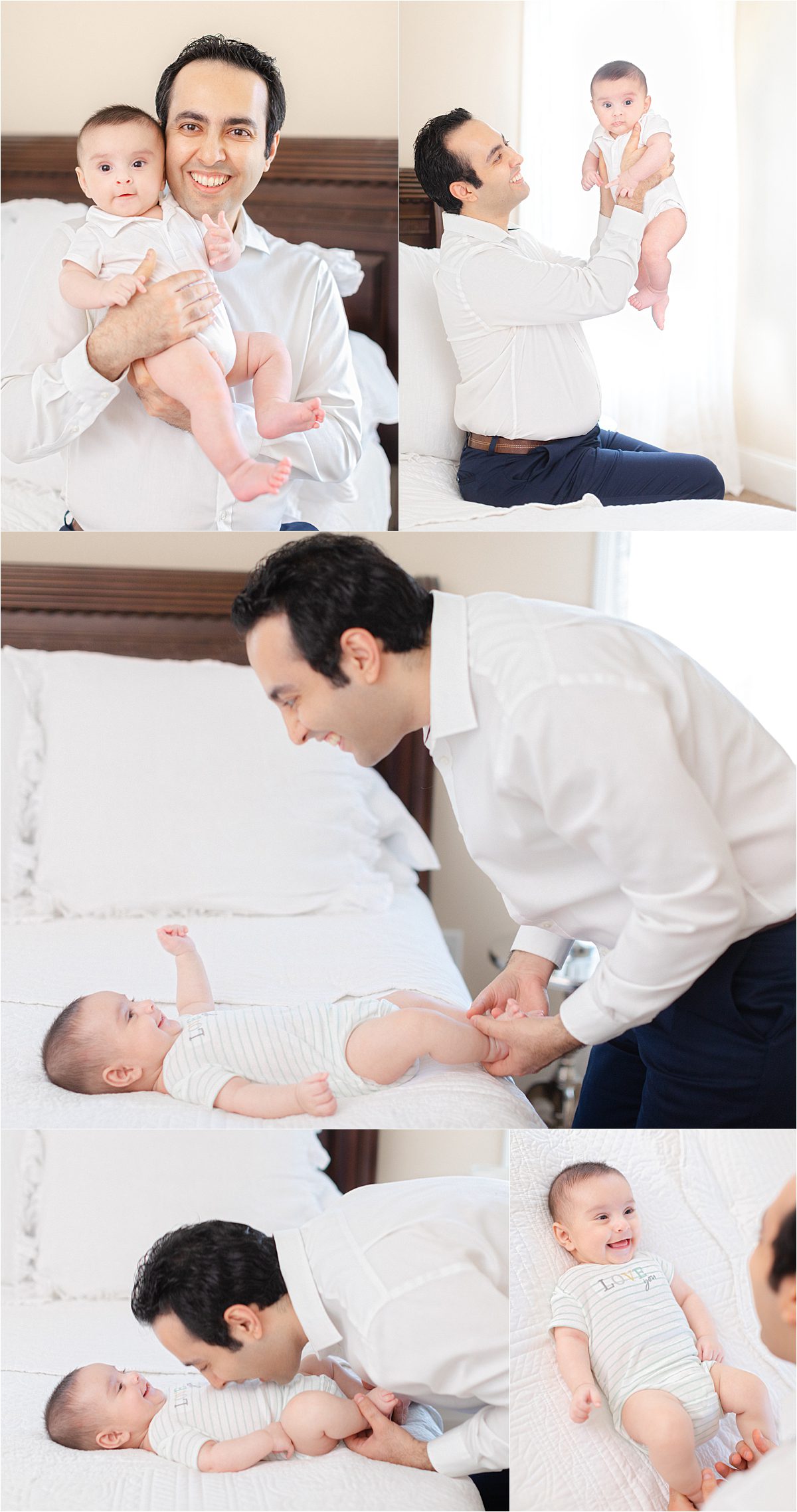baby and father photoshoot in Oconee County, GA