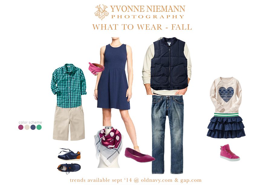 What to wear for fall family photography session with Athens, GA family photographer, Yvonne Niemann.