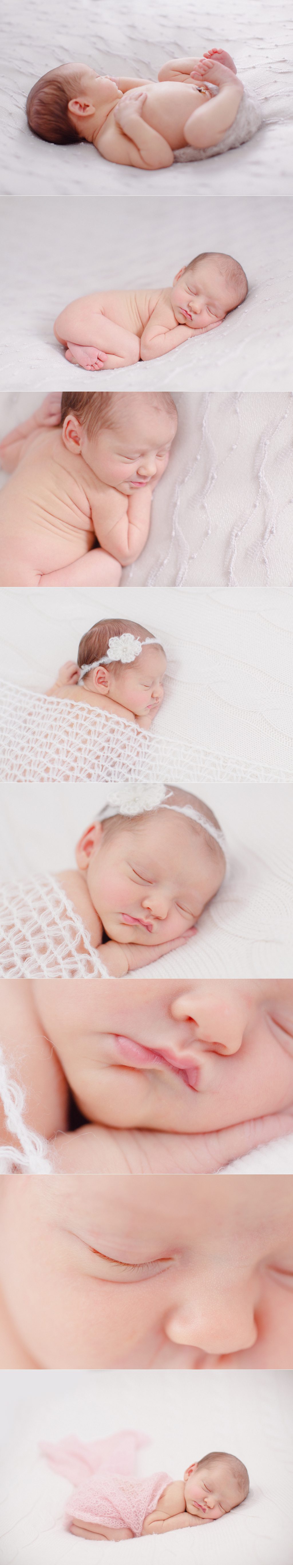 Pure and natural newborn images of a baby girl in Athens, GA.
