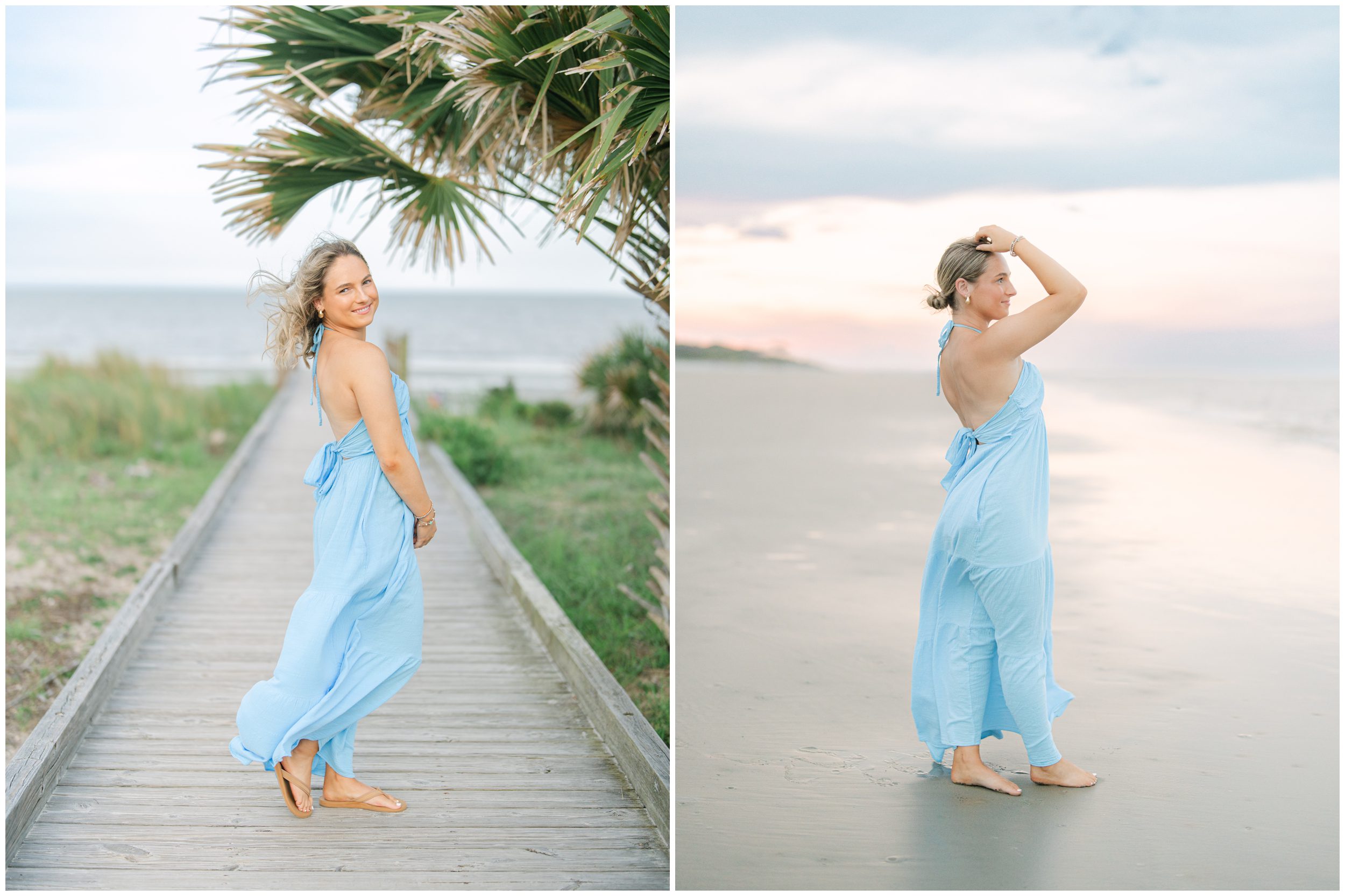 Jekyll Island senior beach portraits