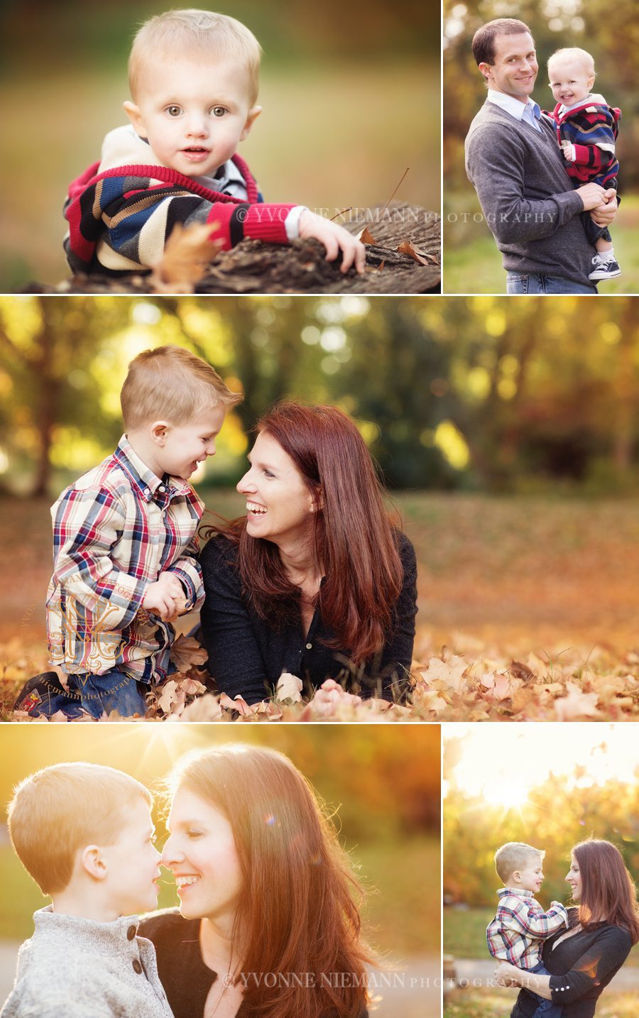 fall family portraits in Athens, GA by Yvonne Niemann Photography