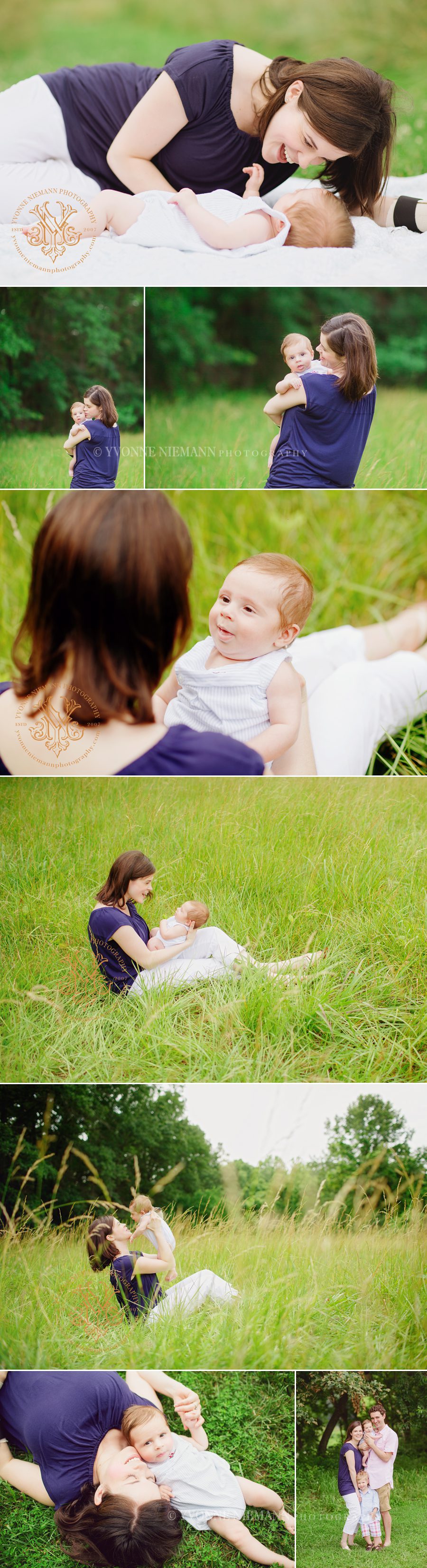 Beautiful mother son images of a baby with his mom in Ballwin by Yvonne Niemann Photography on location.