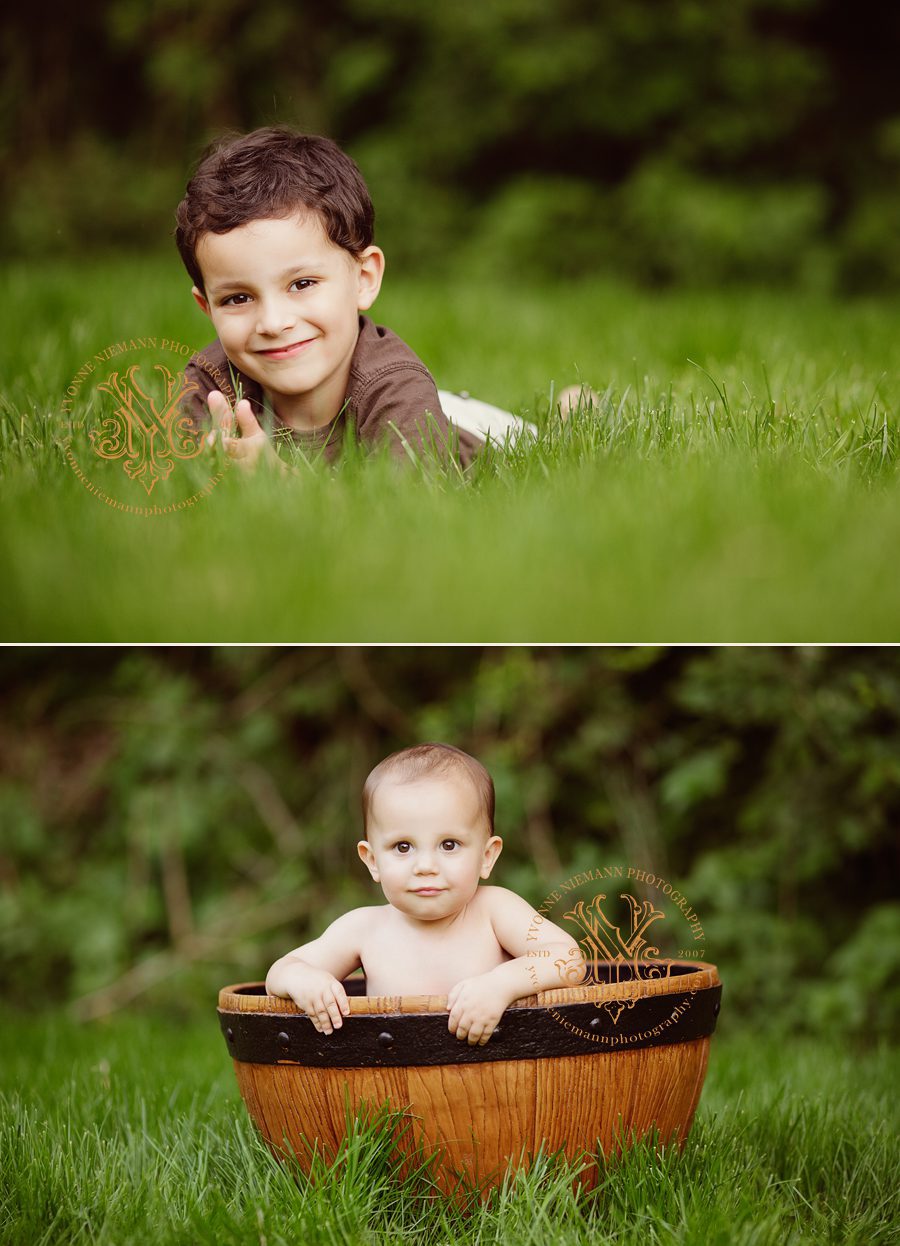 Children's Portraits Outdoors in Chesterfield taken by Yvonne Niemann Photography